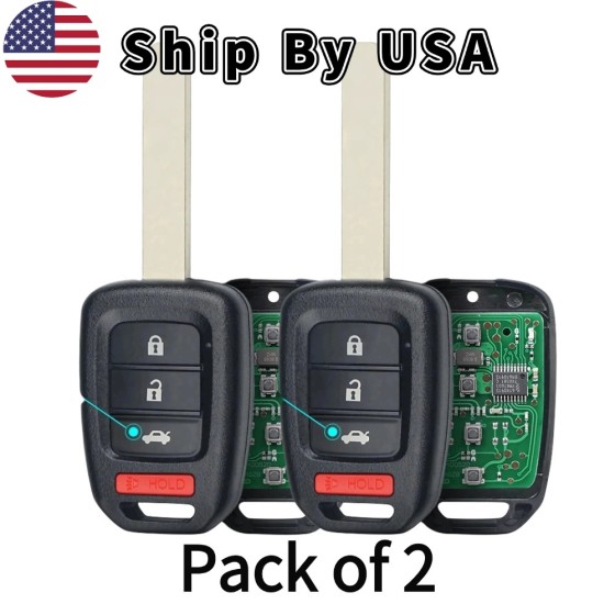 Honda Accord Civic 2013-2015 4 Button Remote Head Key for FCC: MLBHLIK6-1T